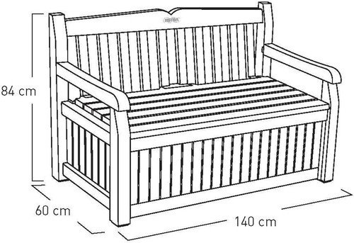 Keter eden bench 265l - keter,