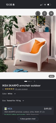 Ikea skarpo armchairs - skarpo, x2